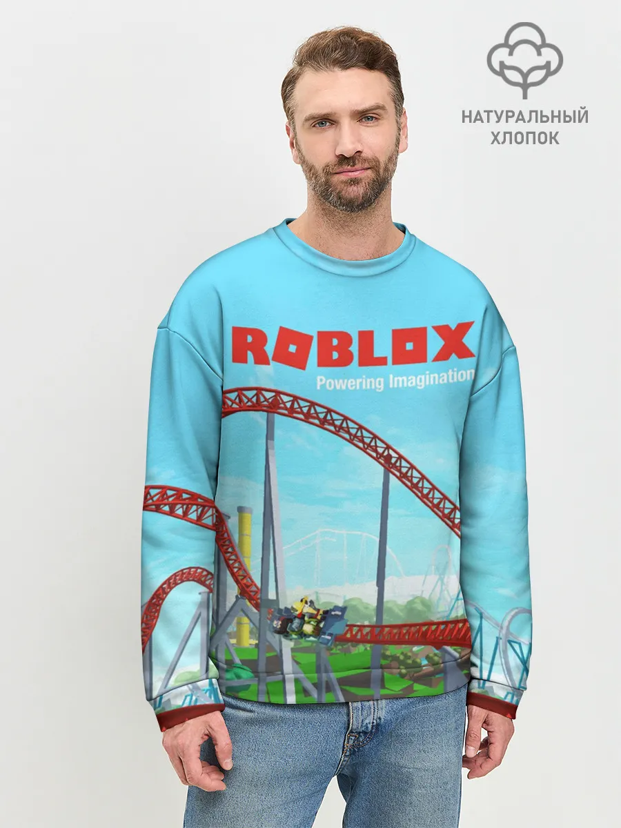 Мужской свитшот базовый / ROBLOX: Powering Imagination