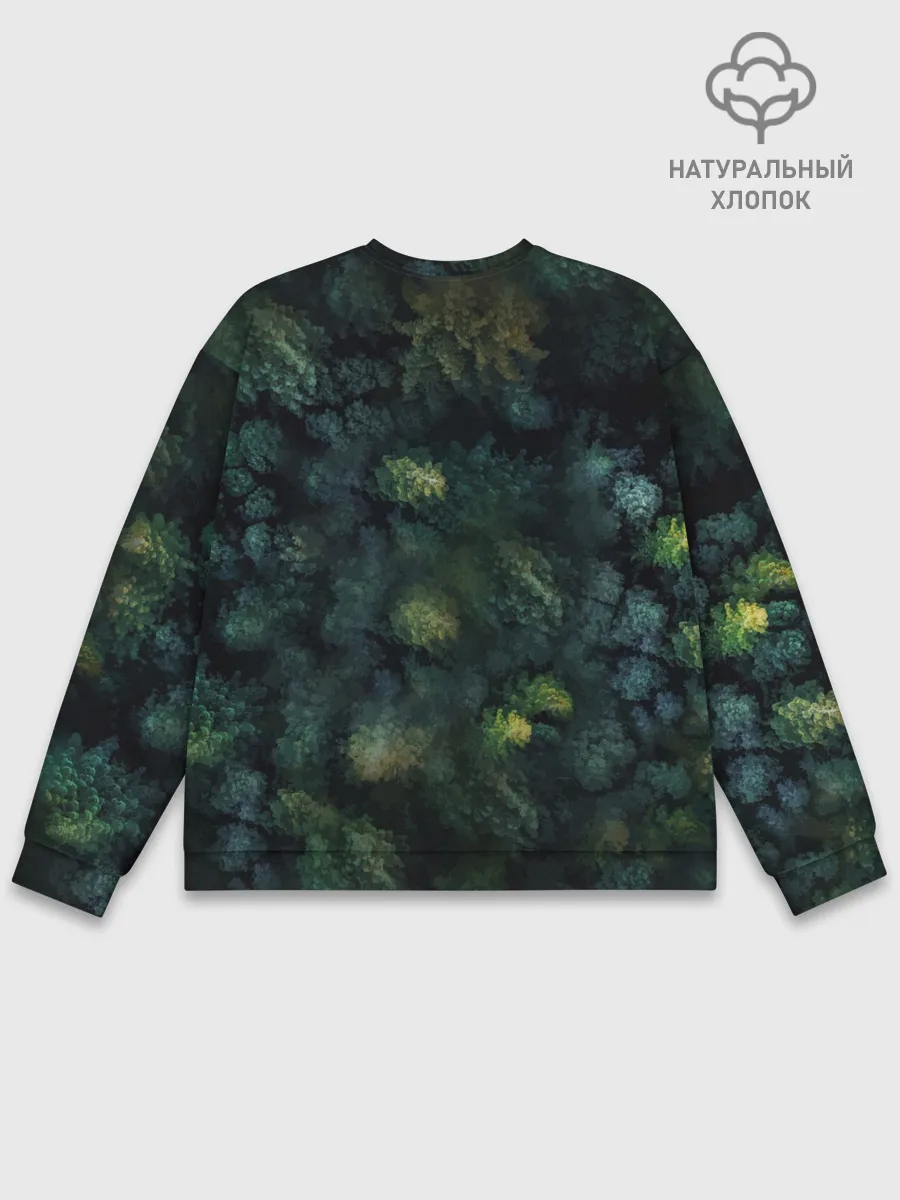 Мужской свитшот базовый / Лисичка в Лесу