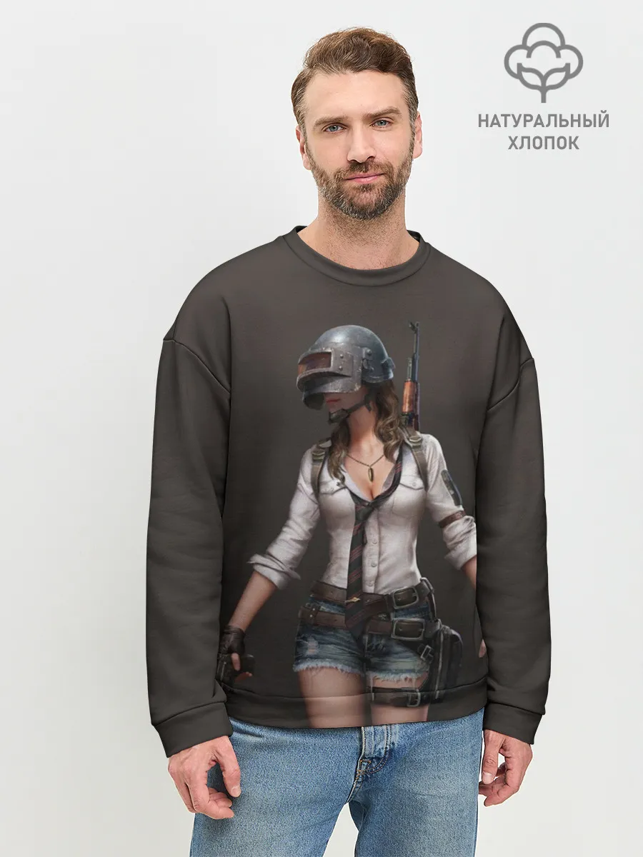 Мужской свитшот базовый / PUBG girl