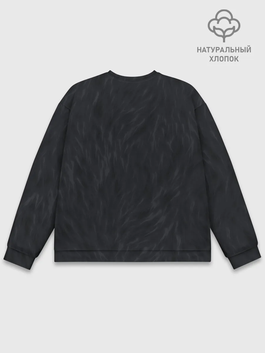 Мужской свитшот базовый / Лев с молнией