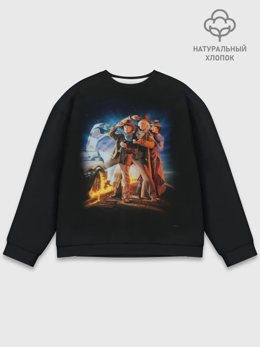 Мужской свитшот базовый / Back to the future