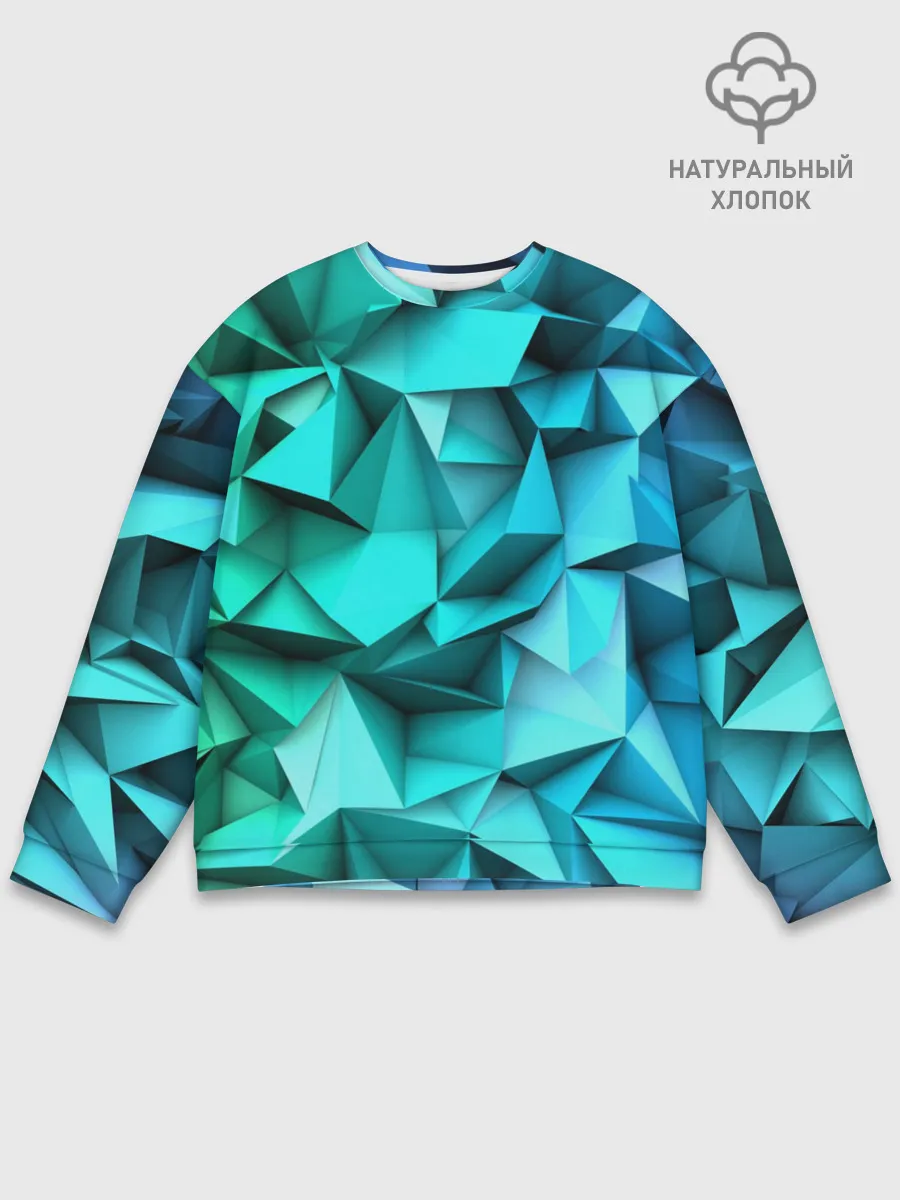 Мужской свитшот базовый / abstraction geometry