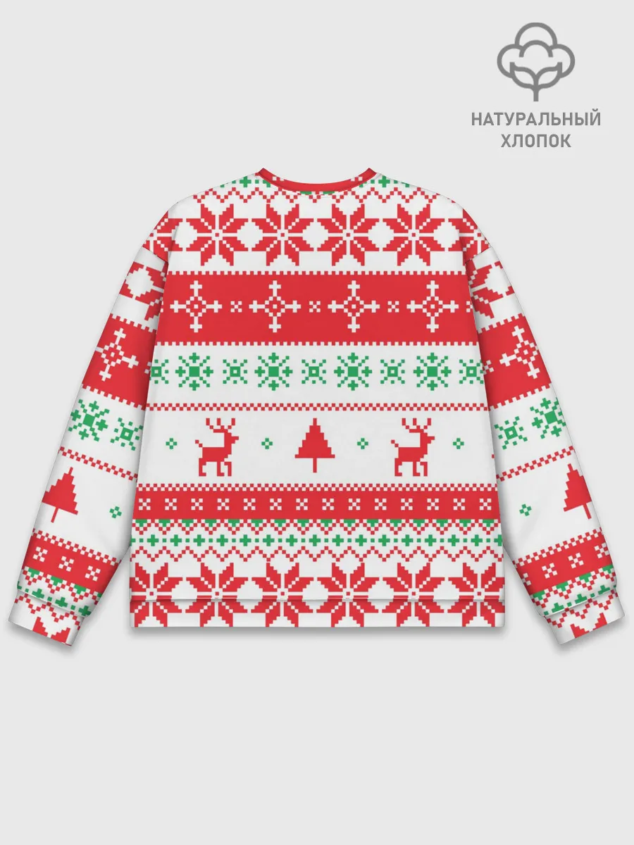 Мужской свитшот базовый / Новогодний Roblox