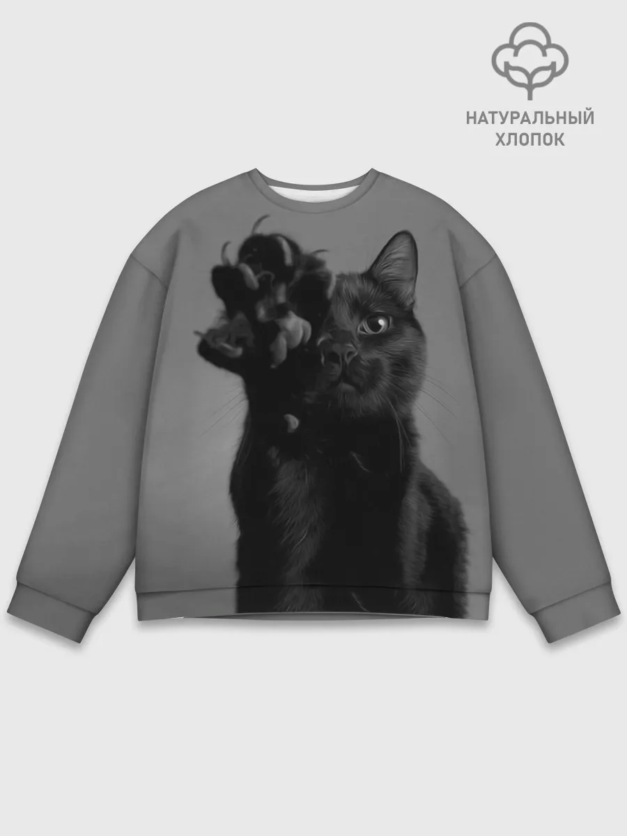 Мужской свитшот базовый / Котик