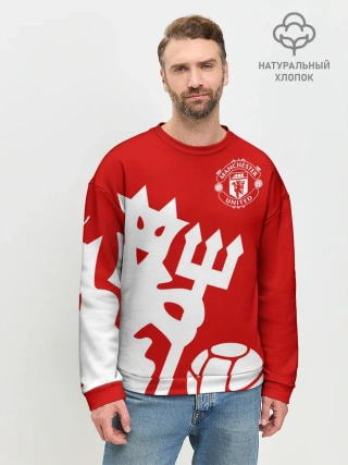 Мужской свитшот базовый / Манчестер Юнайтед