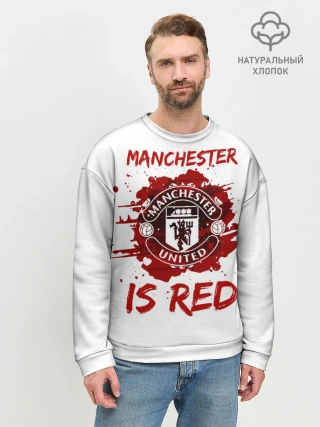 Мужской свитшот базовый / Манчестер Юнайтед