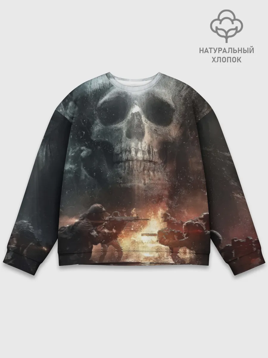 Мужской свитшот базовый / Battlefield Череп
