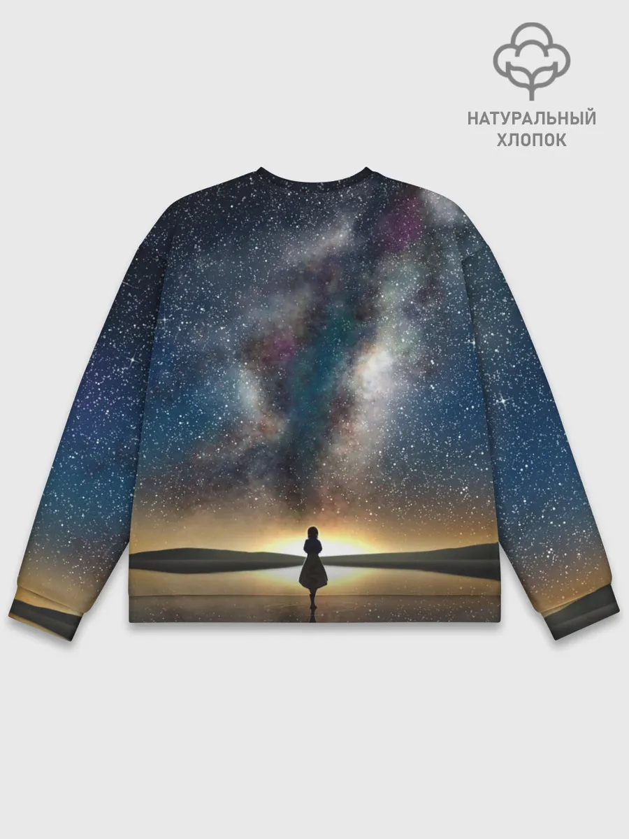 Мужской свитшот базовый / VIOLET EVERGARDEN. Космос