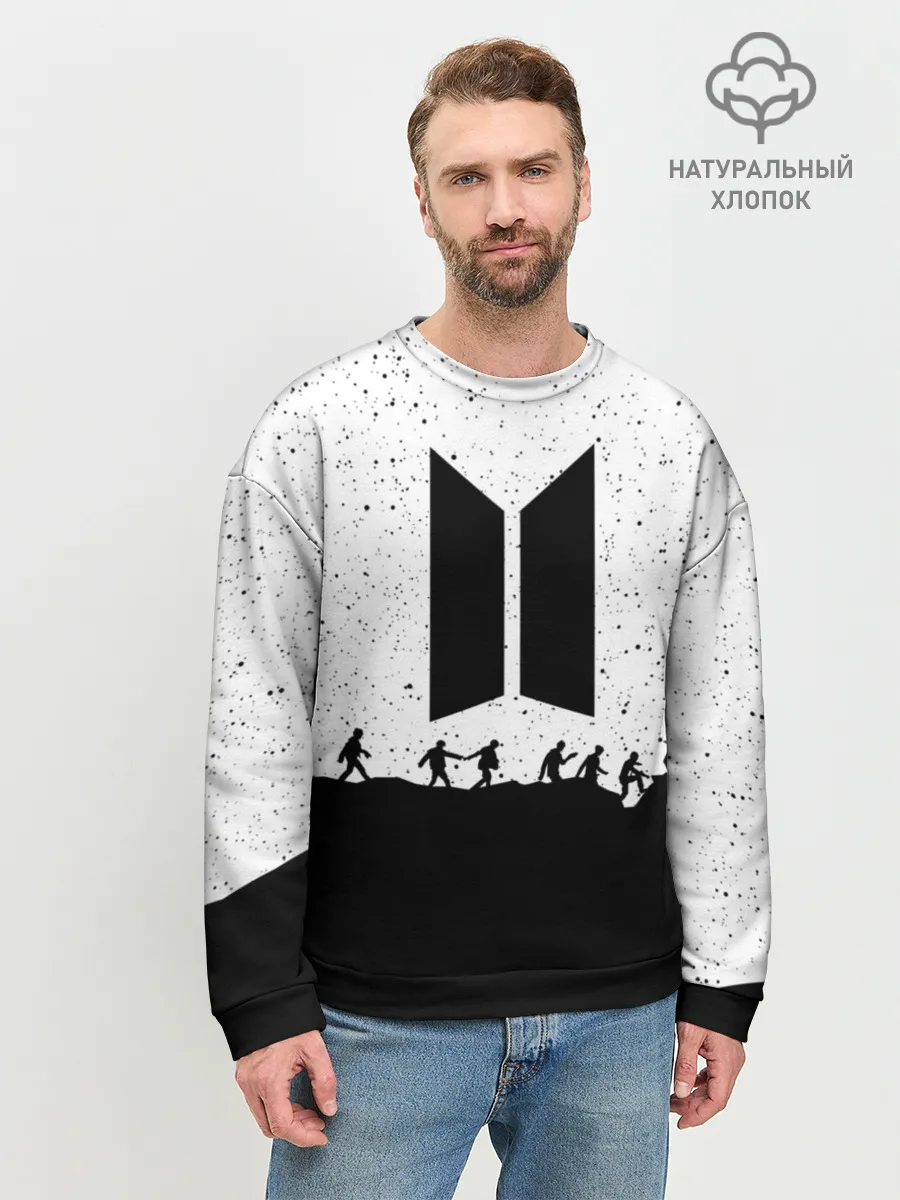 Мужской свитшот базовый / BTS STARS | БТС ЗВЁЗДЫ