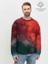 Мужской свитшот базовый / Краски Абстракт