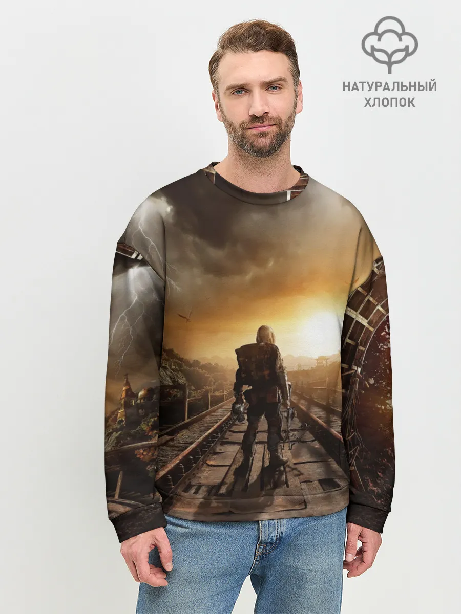 Мужской свитшот базовый / Metro 2033 постапокалипсис