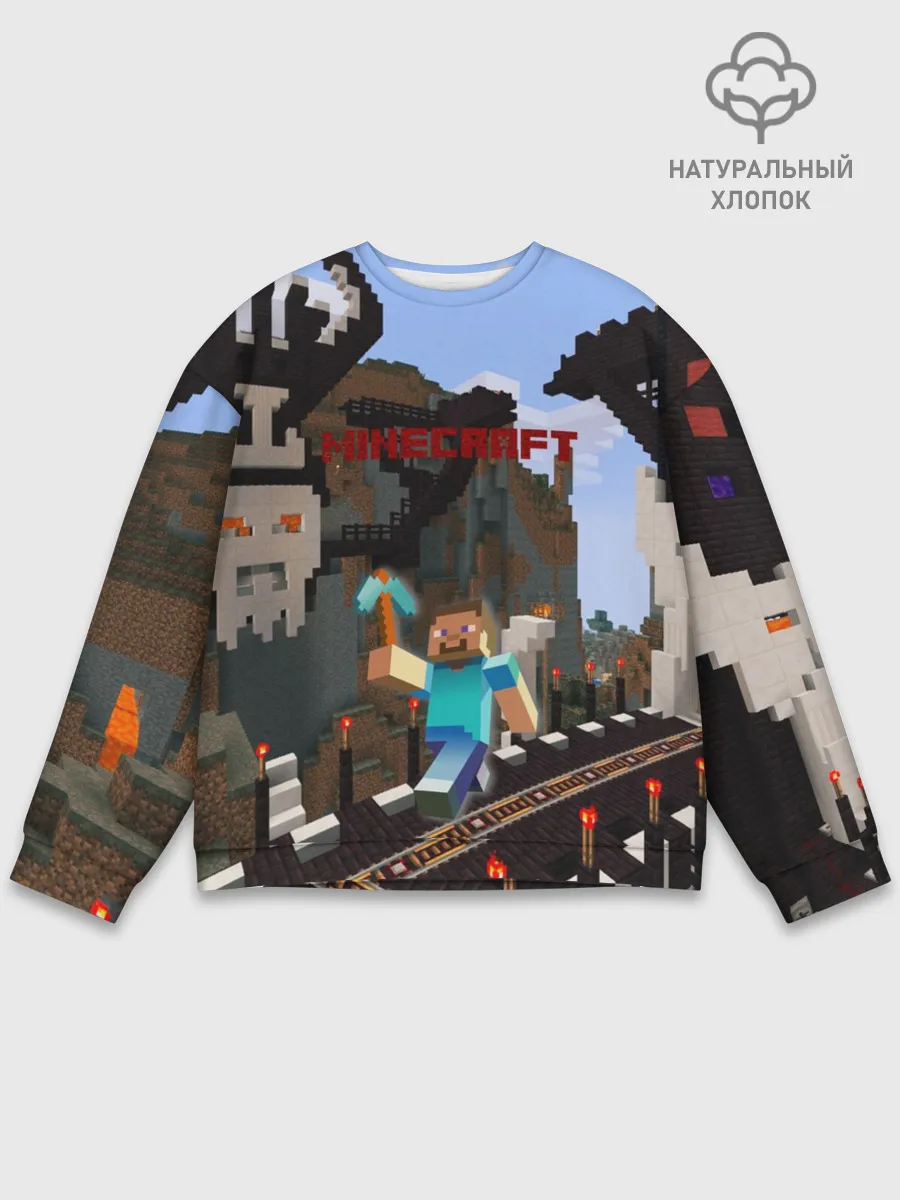 Мужской свитшот базовый / Minecraft