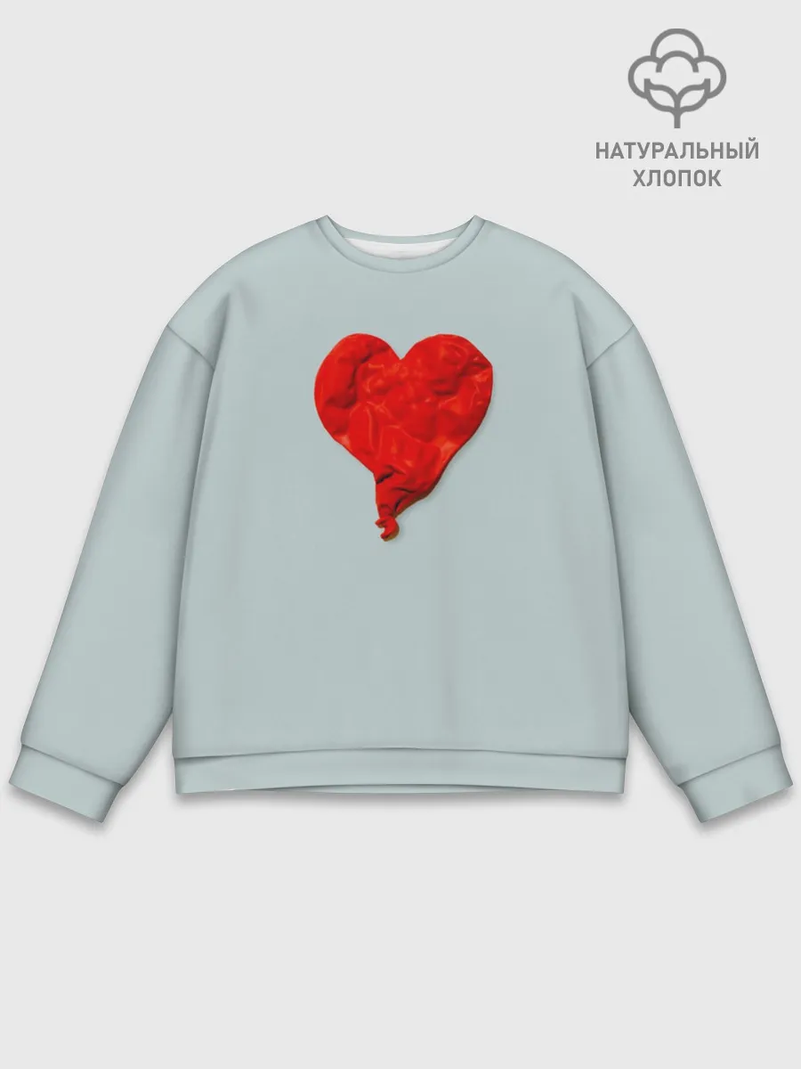 Мужской свитшот базовый / Kanye West Heartbreak