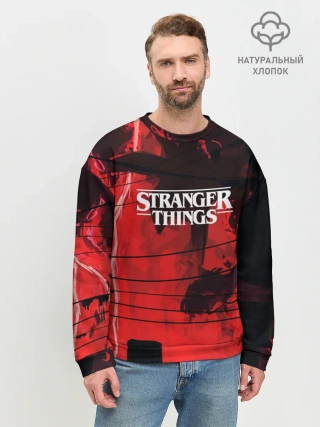 Мужской свитшот базовый / Очень странные дела 2019