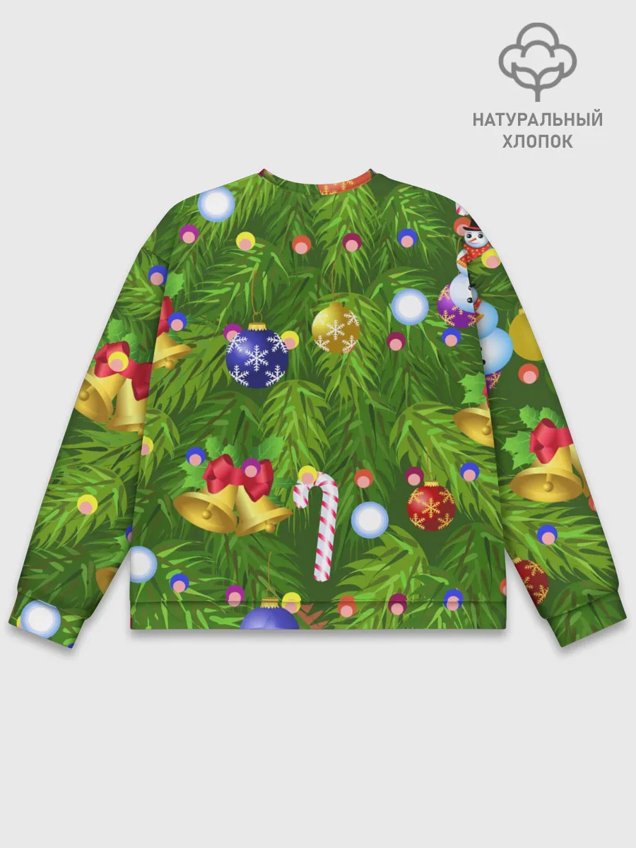 Мужской свитшот базовый / Ёлка новогодняя