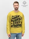 Мужской свитшот базовый / Work hard