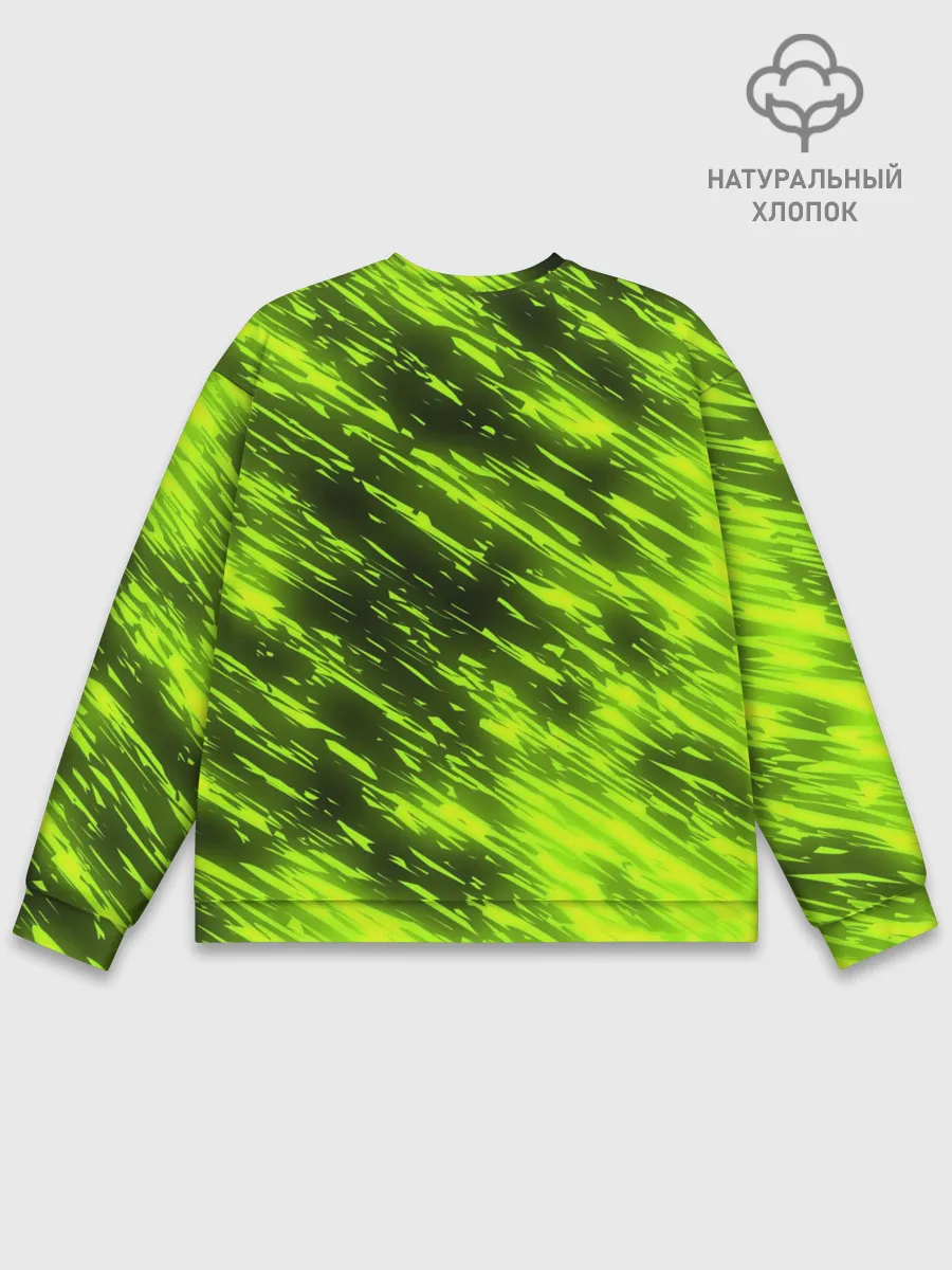 Мужской свитшот базовый / ЗЕЛЕНЫЙ ОГОНЬ