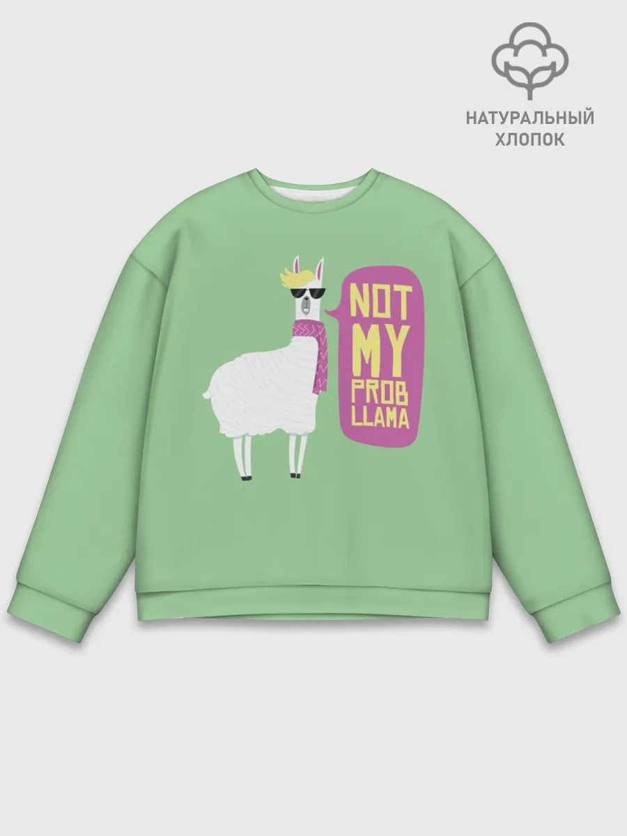 Мужской свитшот базовый / Лама