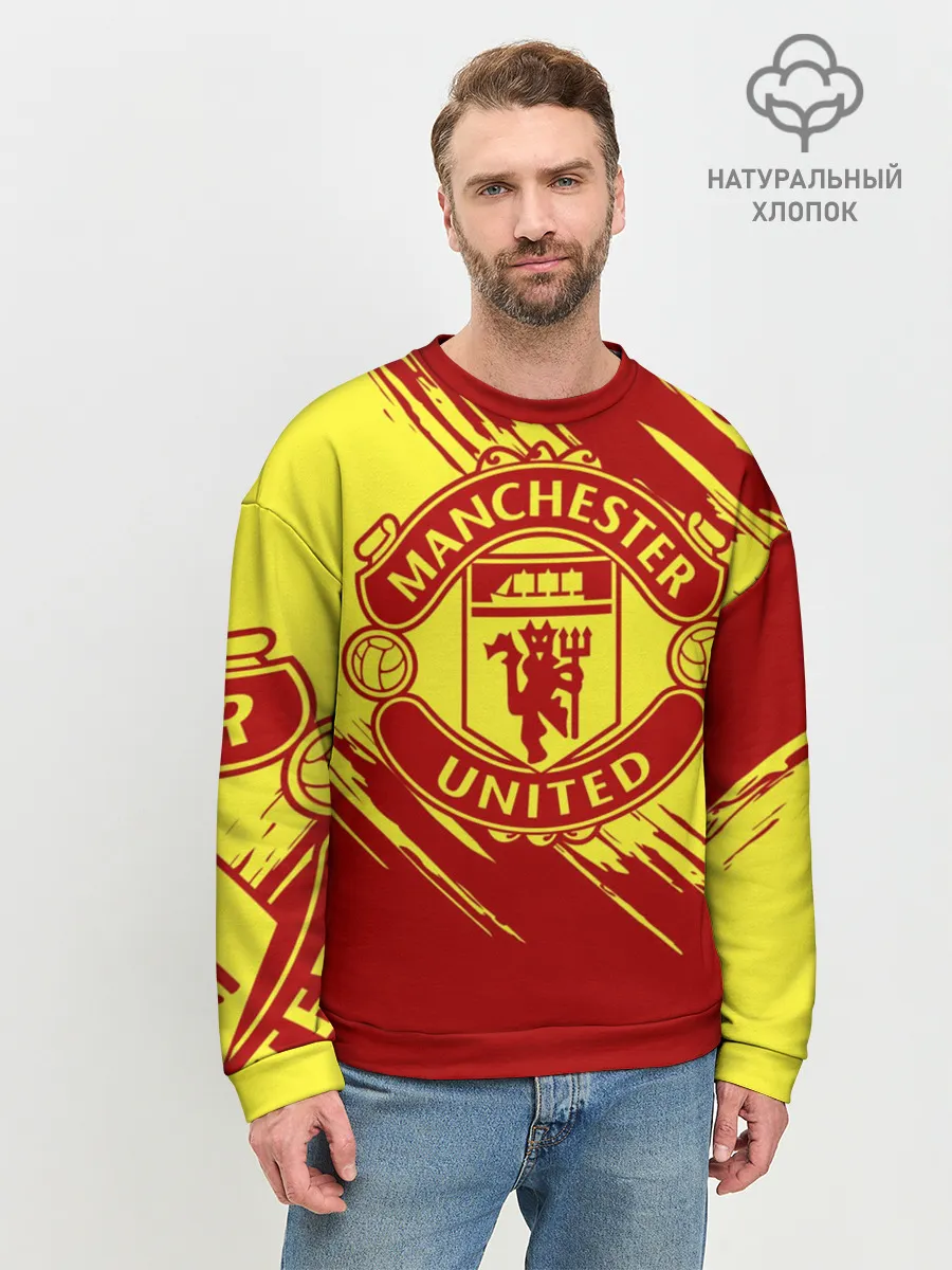 Мужской свитшот базовый / Манчестер Юнайтед