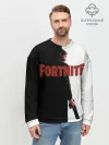Мужской свитшот базовый / The Reaper Half Black Fortnite