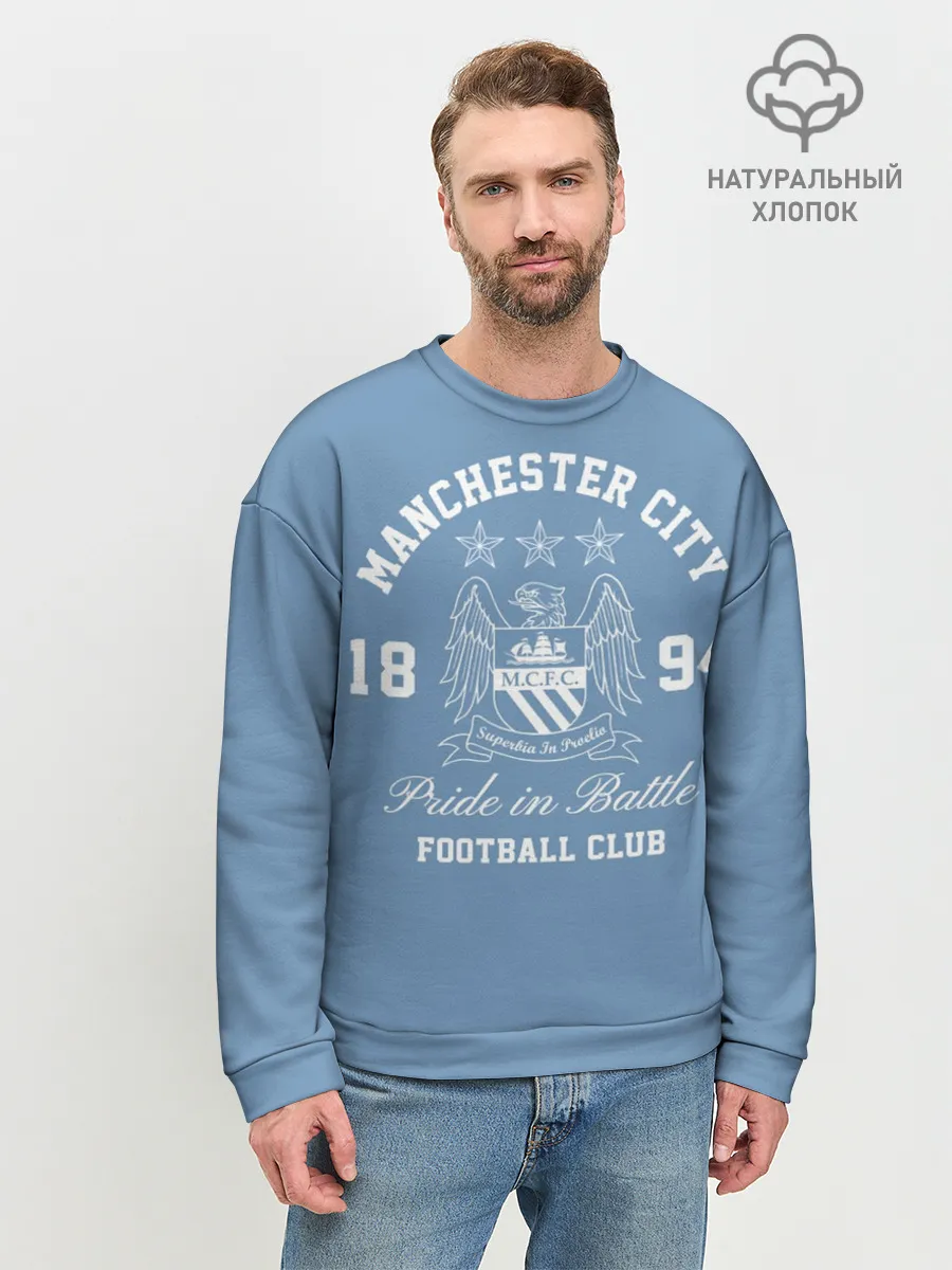Мужской свитшот базовый / Манчестер Сити