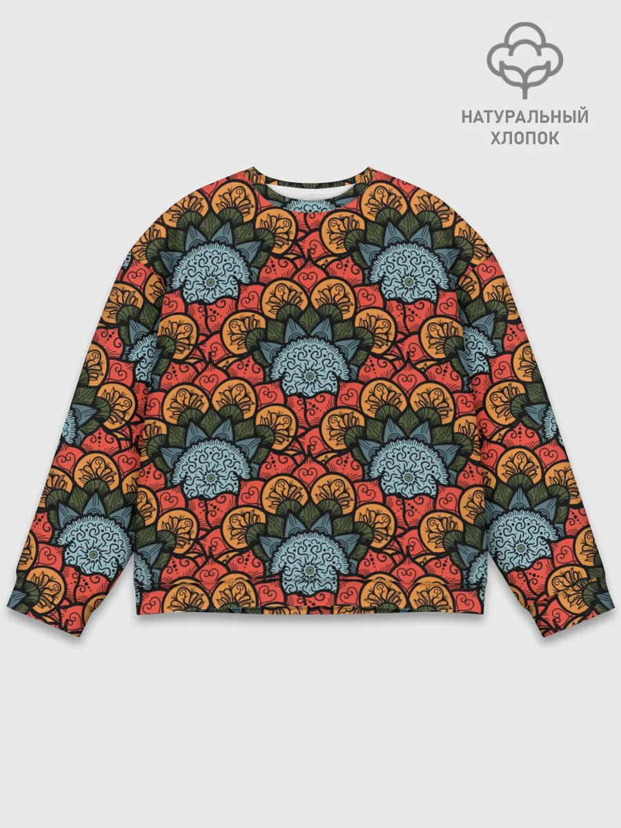 Мужской свитшот базовый / Узоры Бохо