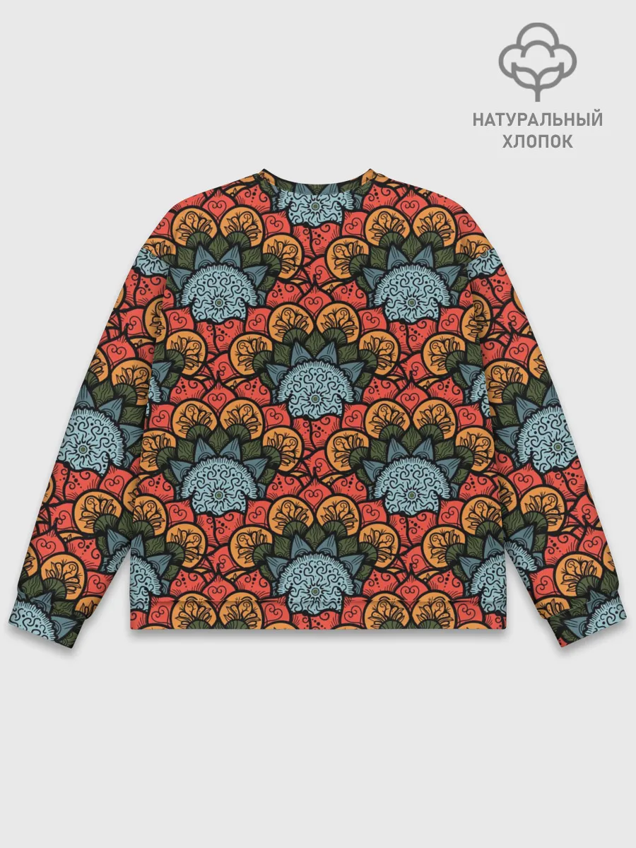 Мужской свитшот базовый / Узоры Бохо