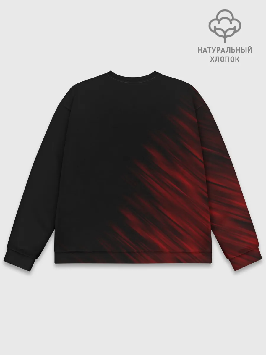 Мужской свитшот базовый / Sally Face окровавленное лицо