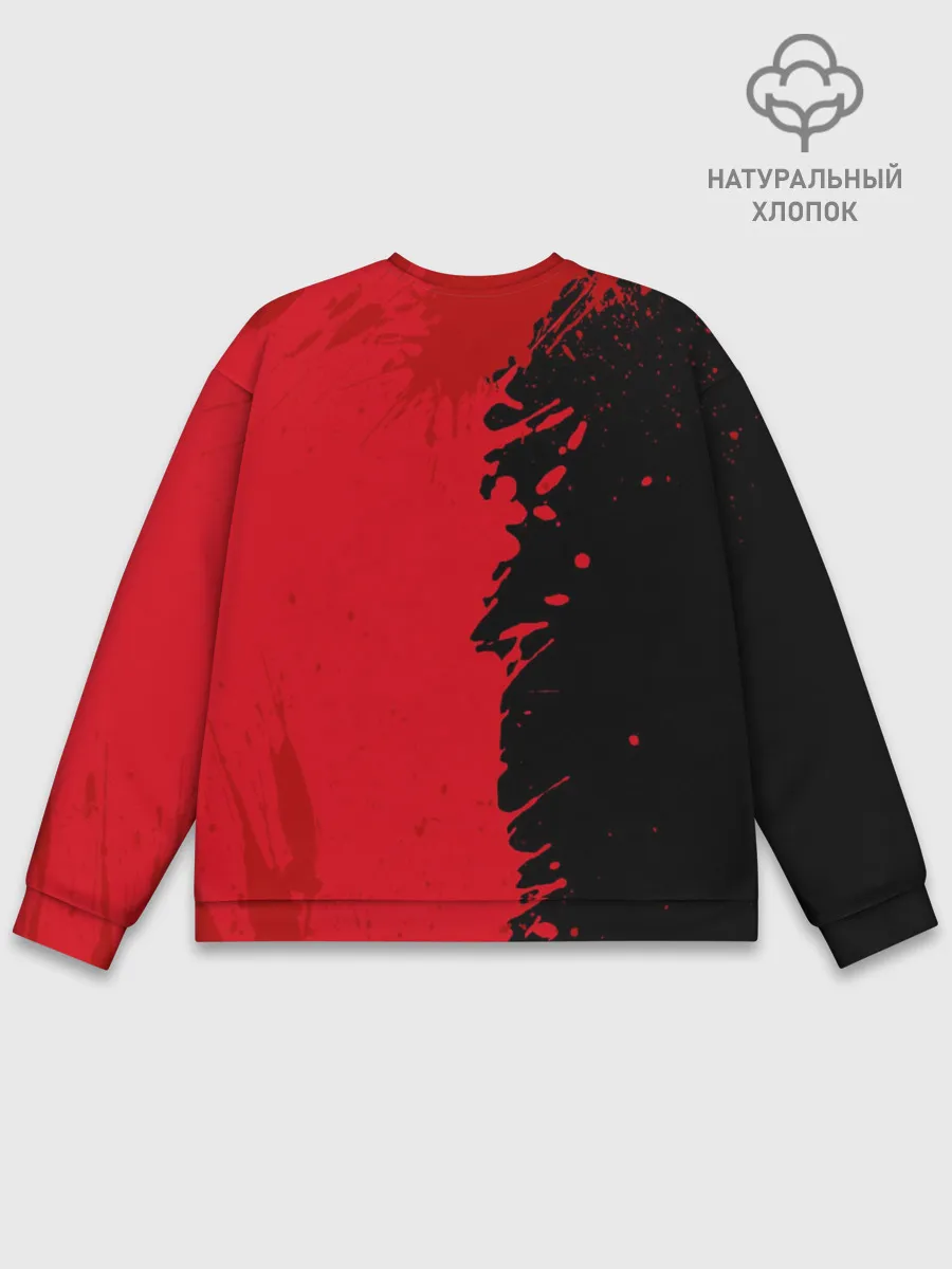 Мужской свитшот базовый / Goblin Slayer red and black