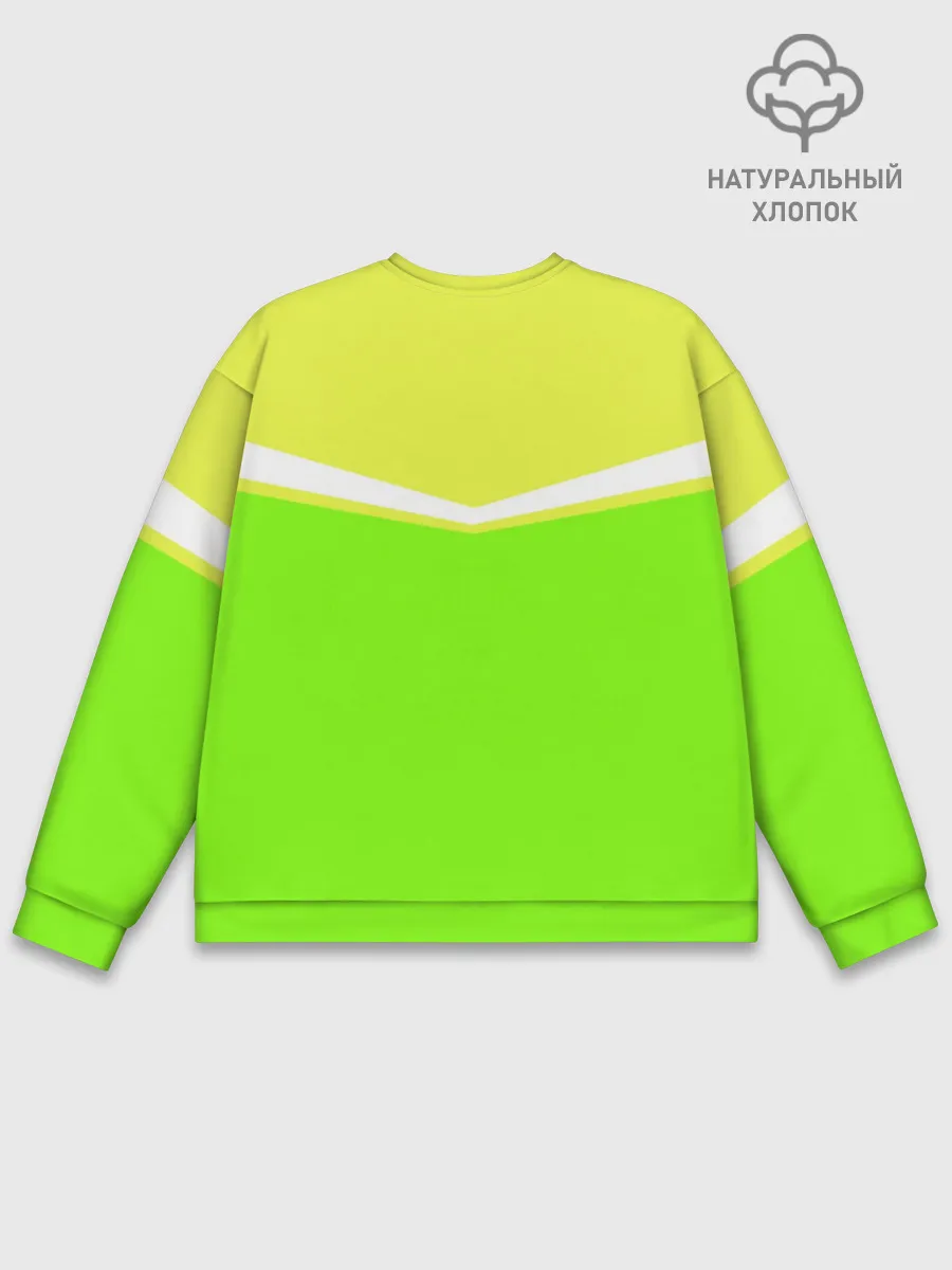 Мужской свитшот базовый / Угол зеленый