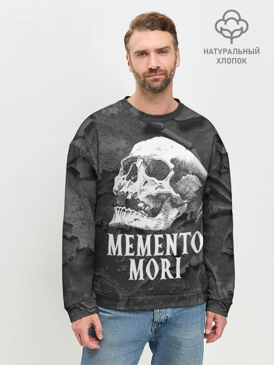 Мужской свитшот базовый / Memento mori