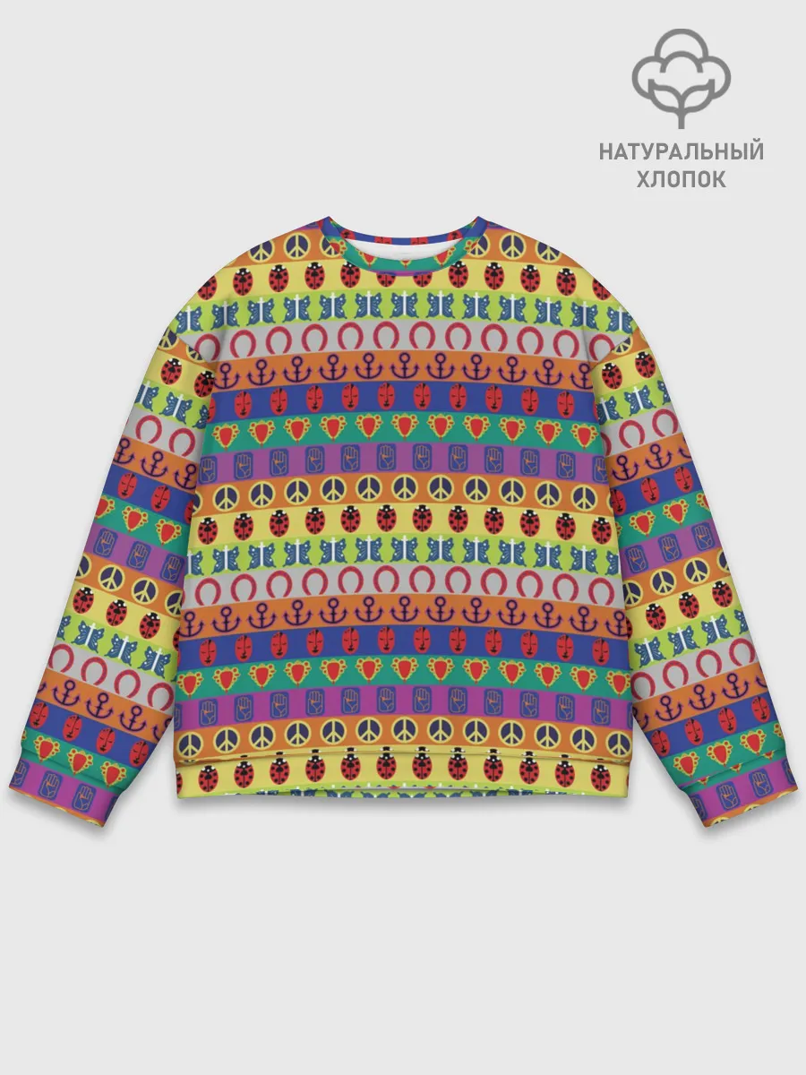 Мужской свитшот базовый / JoJos Bizarre Adventure Logo