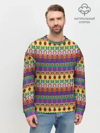 Мужской свитшот базовый / JoJos Bizarre Adventure Logo