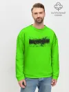 Мужской свитшот базовый / Гранж зеленый