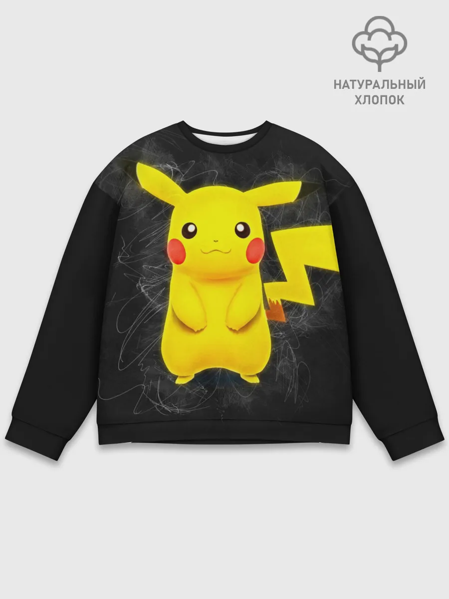 Мужской свитшот базовый / Покемон Пикачу