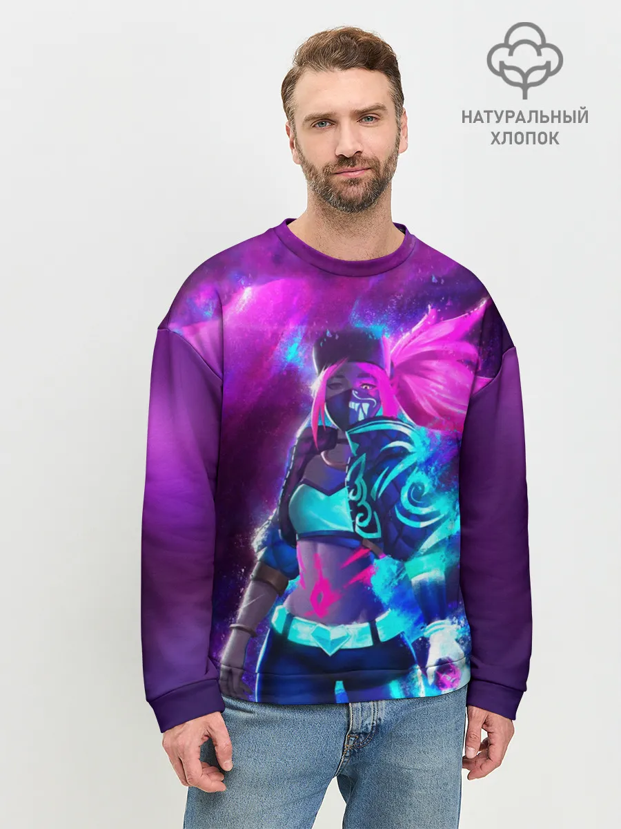 Мужской свитшот базовый / KDA. Akali
