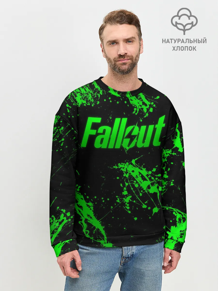 Мужской свитшот базовый / Токсический Fallout 2