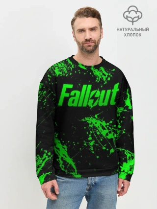 Мужской свитшот базовый / Токсический Fallout 2