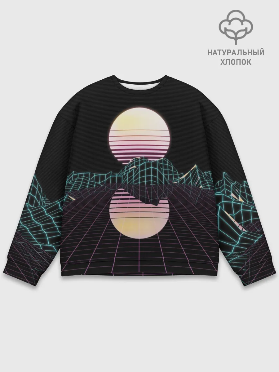 Мужской свитшот базовый / Retro Wave