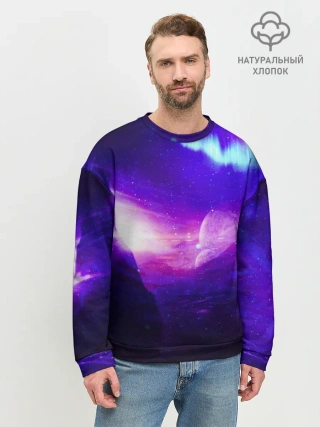 Мужской свитшот базовый / Космическое сияние
