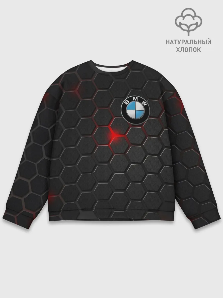 Мужской свитшот базовый / Карбон и BMW