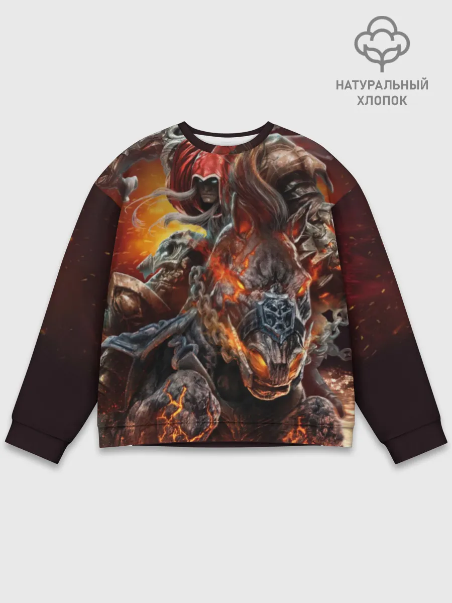 Мужской свитшот базовый / Демон-Всадник