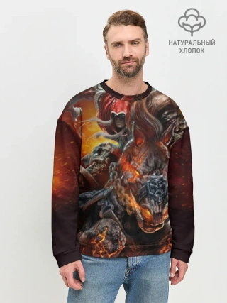 Мужской свитшот базовый / Демон-Всадник
