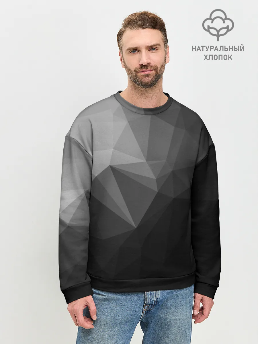 Мужской свитшот базовый / Poly Abstract