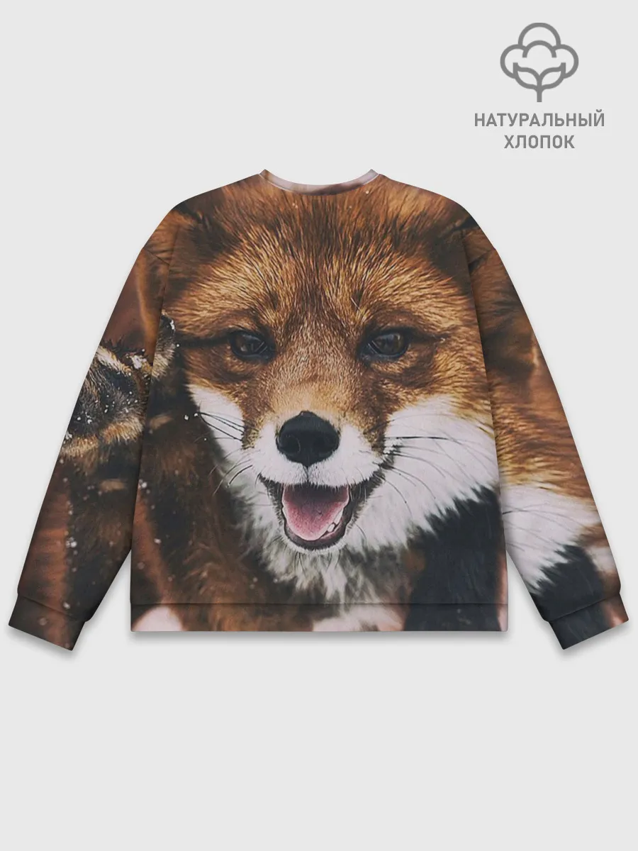 Мужской свитшот базовый / Лисичка