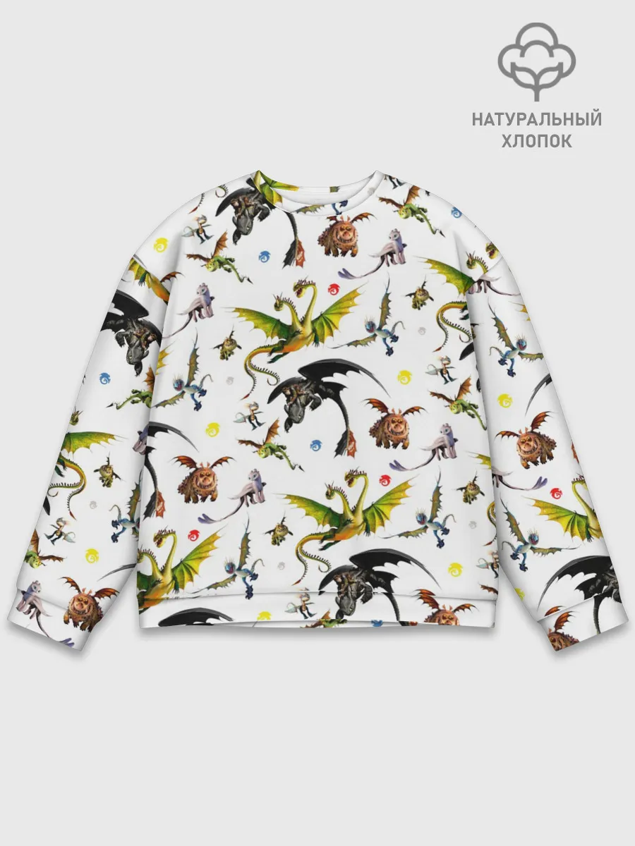 Мужской свитшот базовый / Как приручить дракона