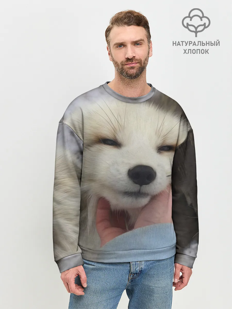 Мужской свитшот базовый / Лисенок