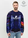 Мужской свитшот базовый / CS GO WAVES SKIN