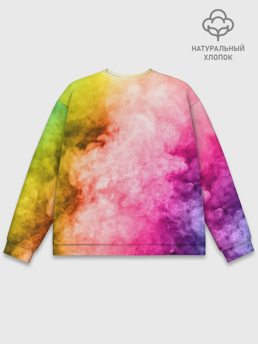Мужской свитшот базовый / Радужный дым