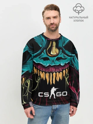 Мужской свитшот базовый / CS GO hyper beast skin